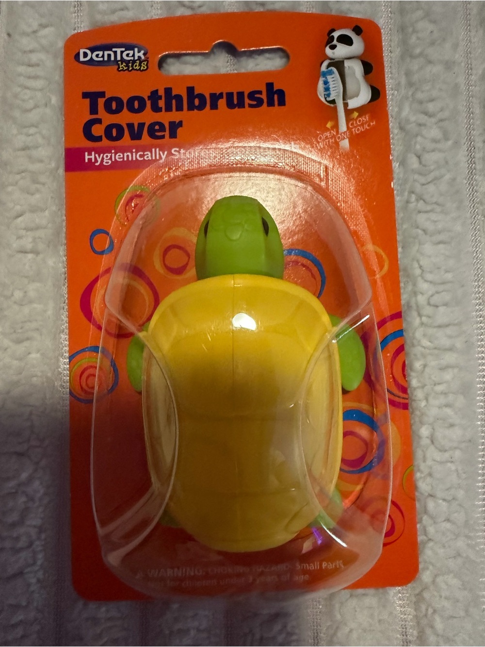 Yellow & Green Turtle Toothbrush Cover